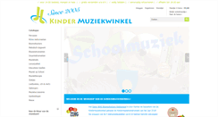 Desktop Screenshot of kindermuziekwinkel.com