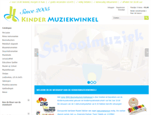 Tablet Screenshot of kindermuziekwinkel.com
